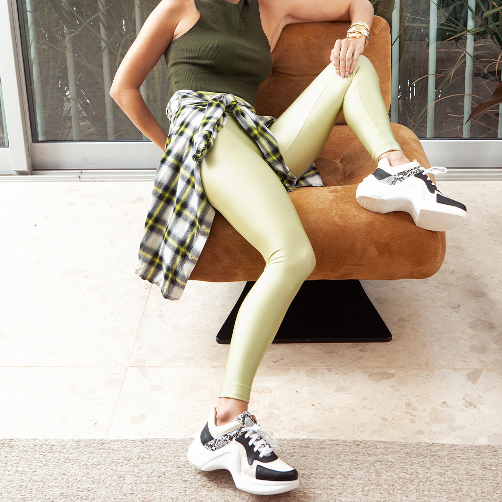 Glossy Oliva Leggings