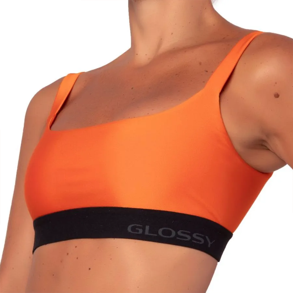 Glossy Tangerina Neon Top